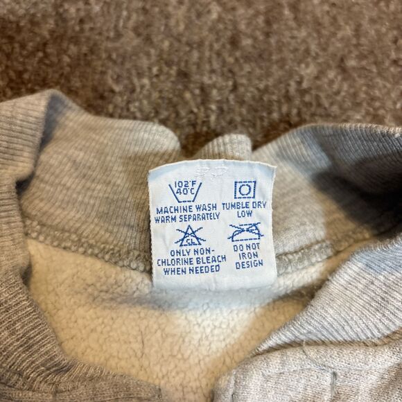 Vintage 90s Champion Reverse Weave XL Snap Front Cardigan Jacket Grey - Picture 3 of 10